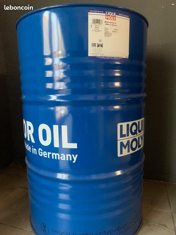Fût d’huile moteur 10W40 moto Liqui Moly 205l - Équipement moto