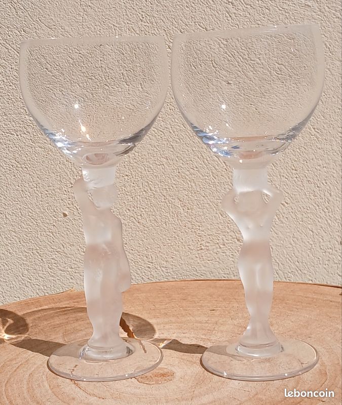 Verres à digestif. Cristallerie de Bayel