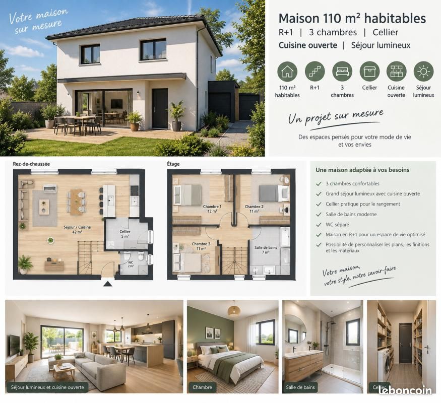 Maison 4 pièces 95 m² · à Martin-Église · 95 m² · 205 000 €