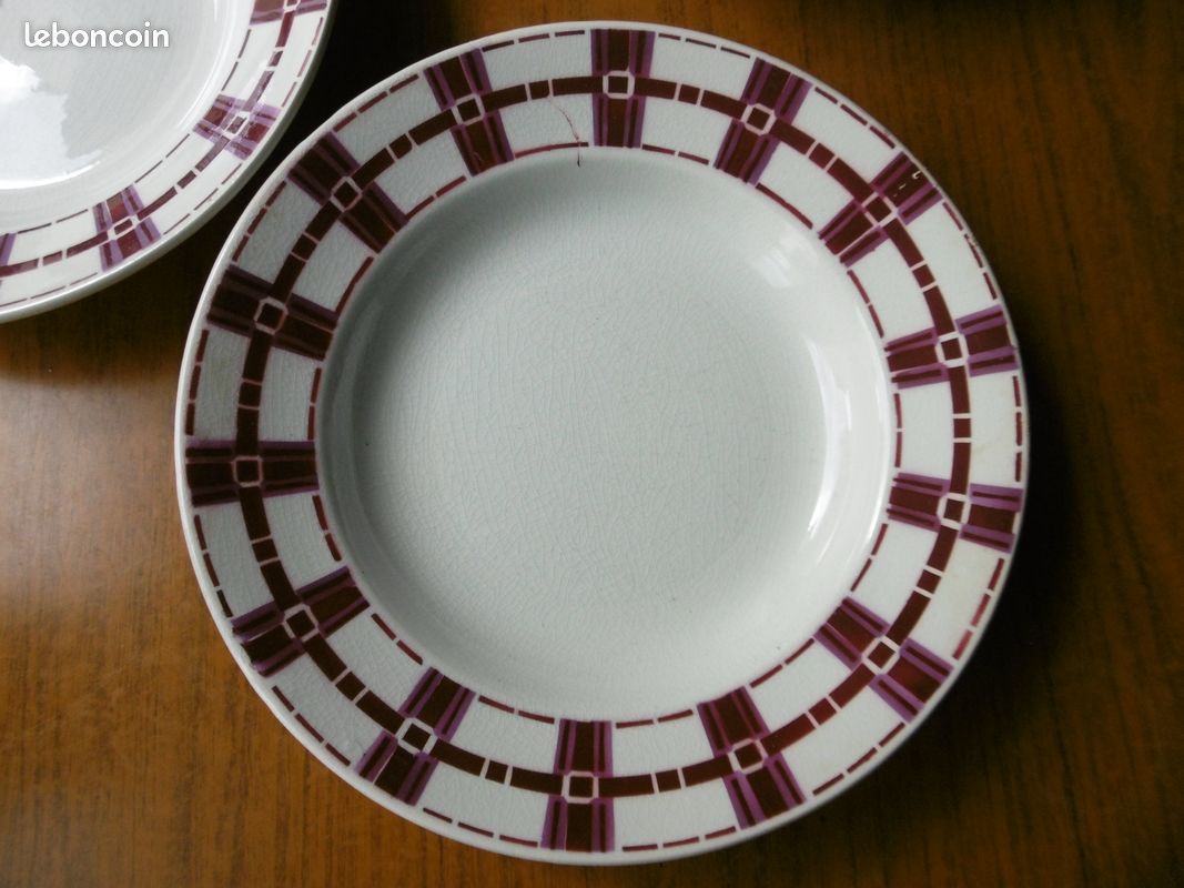 4 assiettes creuses moulin des loups (image 1)