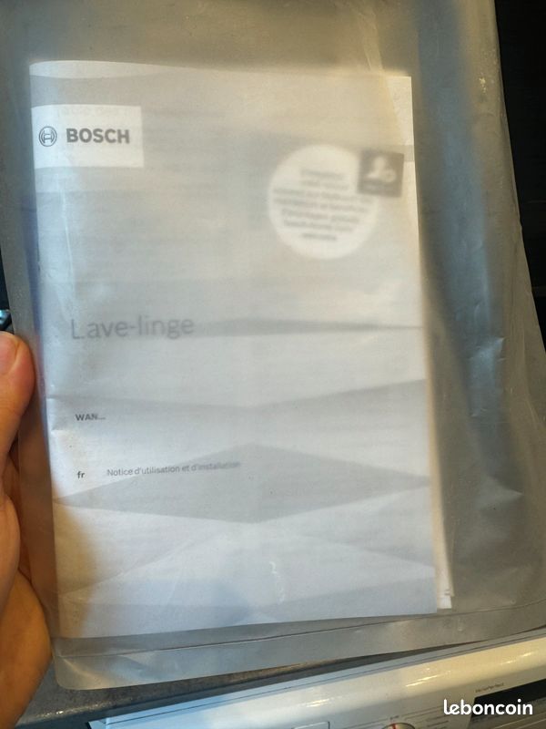 Lave linge Bosh A+++ série 4 EcoSilence (image 3)