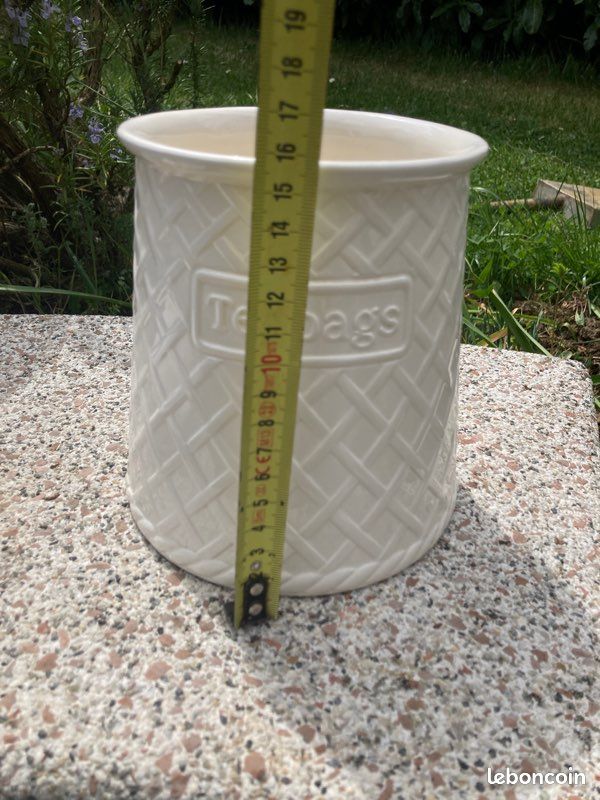 Pot à thé hermétique Villeroy & Boch – Vitroporcelaine crème écru – vintage (image 8)