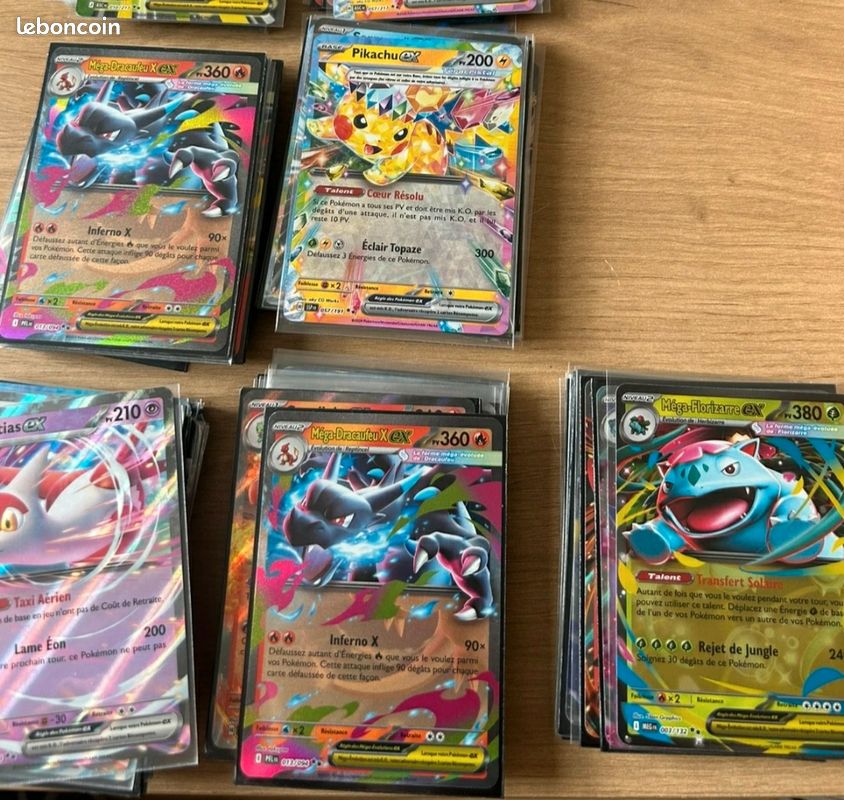 Lot 100 cartes Pokémon - brillantes + ultra rare offerte (image 1)