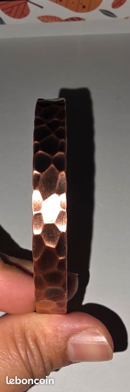 Bracelet en cuivre pure ajustable (image 2)