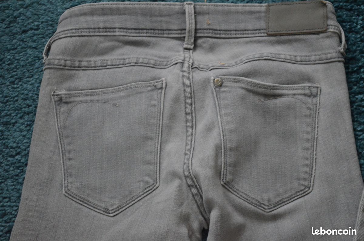 Jean gris femme H&M Vêtements