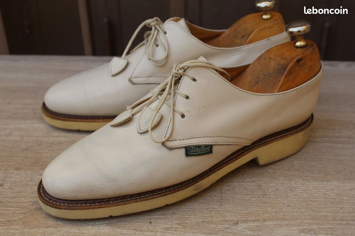 Derbies En Cuir Paraboot Pour Femme - Taille 39.5 EU (6.5 US) - Marron - Occasion Bon état
