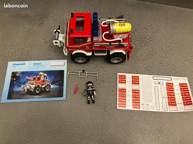 PLAYMOBIL 9466, CAMION DE POMPIERS 4X4, avec canon à mousse (image 11)