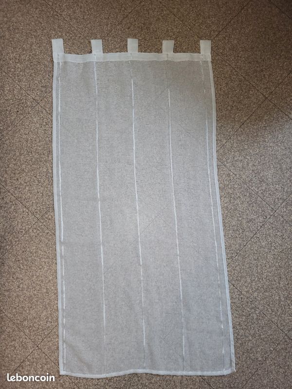 Lot de 2 paires de voilages blanc (image 2)