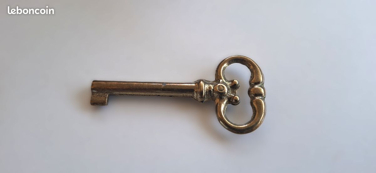 Pendentif clef en forme de cœur Or Jaune 750 | Precious Components