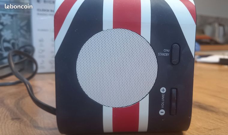 Radio Réveil BigBen Union Jack Bleu