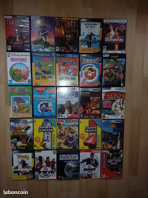 Lot 25 Jeux PC - Année 2000 à 2006 (image 1)