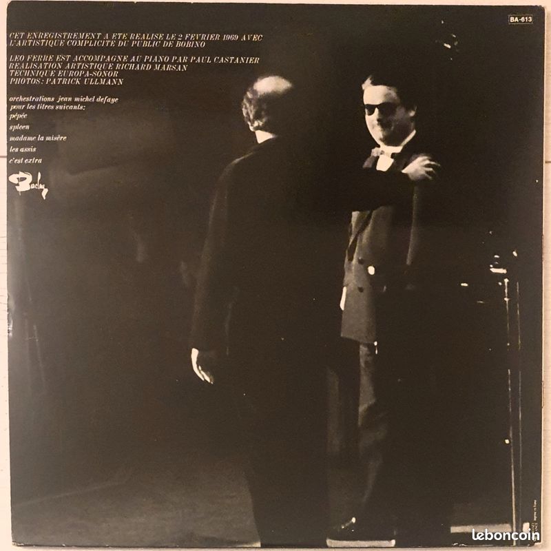 Vinyle double Gatefold Leo Ferré 1969 (image 3)