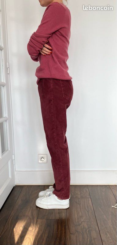 Pantalon Velours Côtelé Marron Janie And Jack 4T + Chemise Flanelle Marine 3T - Occasion