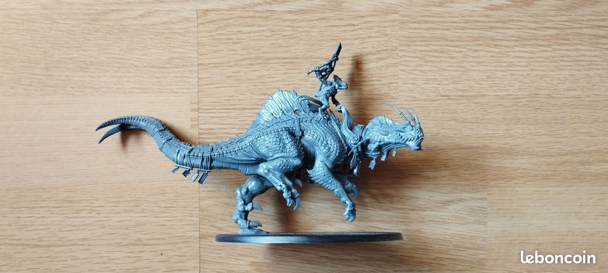 Seraphons Oracle Skink sur Troglodon Warhammer AoS Seraphon Skink 