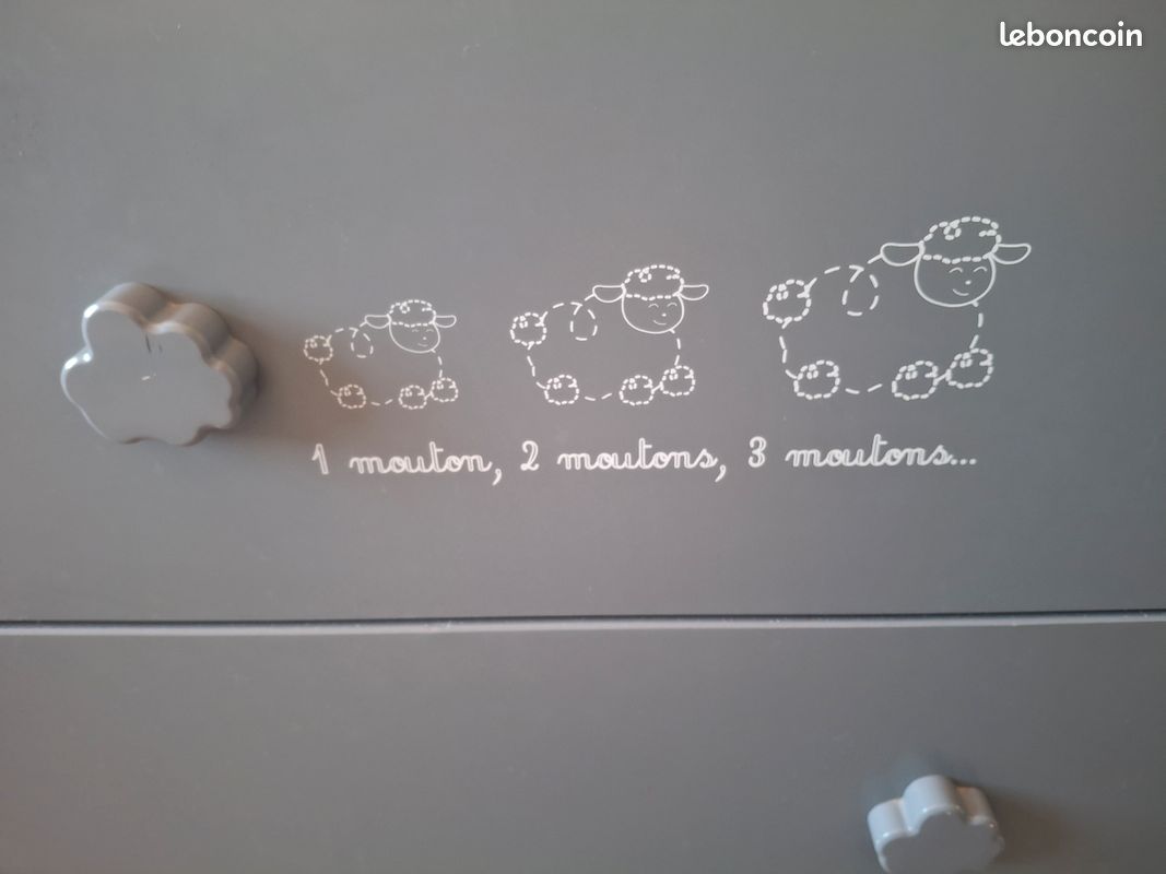 Lit et commode bébé (image 7)