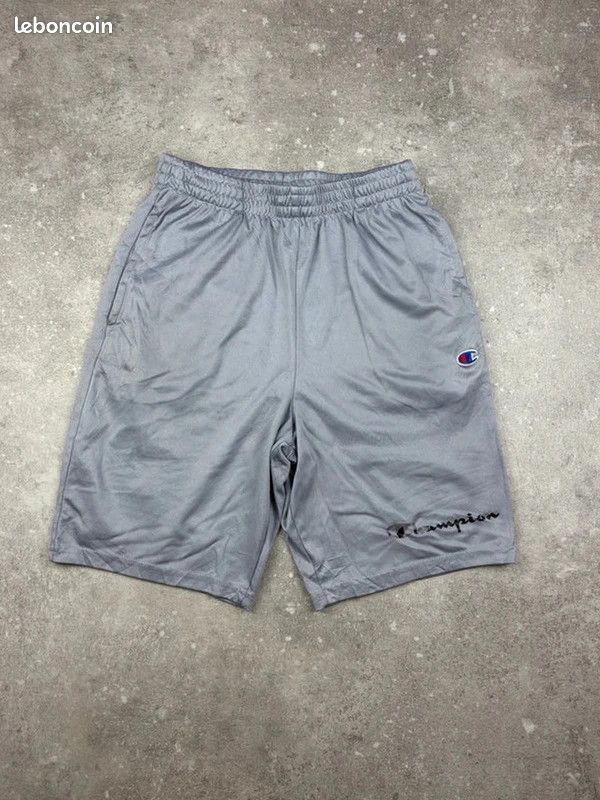Champion Short De Sport Avec Poches Gris Clair Taille L Garçon Loose Fit Sport Athleisure #U1946 (image 1)