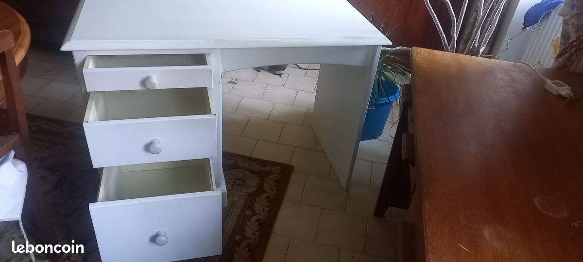 Bureau bois brut (image 3)