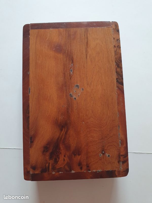 Boite loupe bois ancienne marqueterie (image 4)