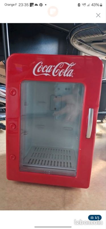 Mini frigo collector Coca cola poissy 90 Électroménager