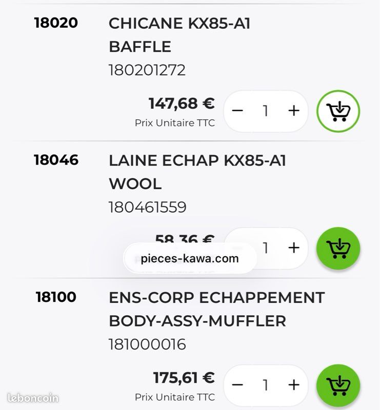 Embout d échappement 85 kx tt années (image 3)