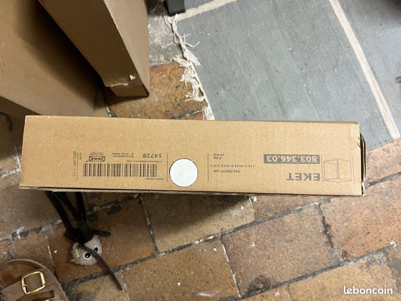 3 étagères cube EKET IKEA blanches neuves (image 1)