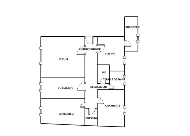 Appartement a louer gennevilliers - 4 pièce(s) - 64 m2 - Surfyn