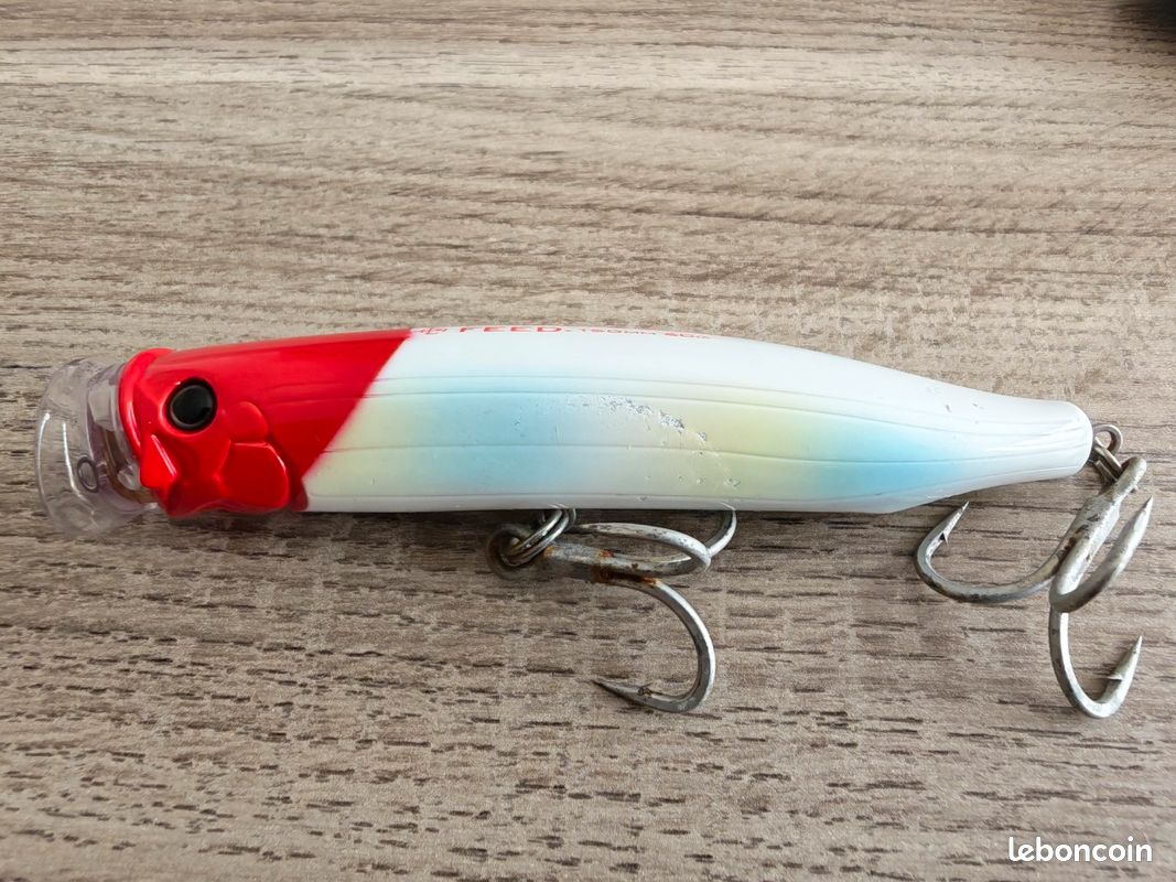 Leurre Surface Feed Popper 150 – 15 Cm 60 G – Coloris 06 – Flottant Puissant Pour Pêche Gros Carnassiers