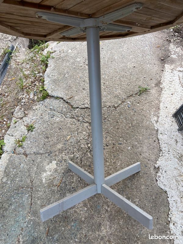 Table ronde en bois / teck (image 3)