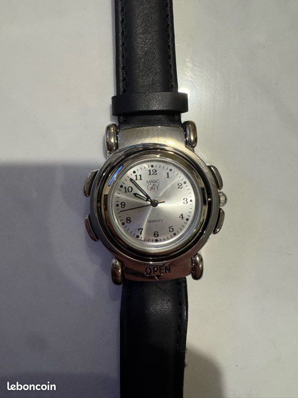 Montre Vintage Heures Sautantes Marc Gay - Mouvement Quartz - Occasion