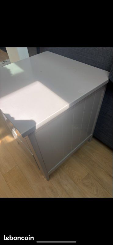 Basse de chevet gris (image 3)