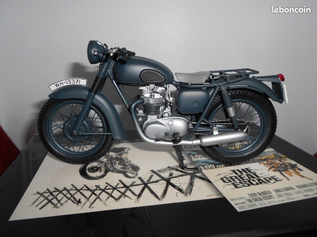 MOTO TRIUMPH TROPHY TR6 "The great escape" Steve Mac Queen, Dealer MOTO TRIUMPH TROPHY TR6 "The great escape" Steve Mac Queen, Dealer