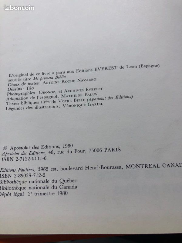 Livre « Bible » (image 3)