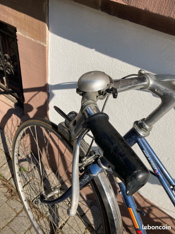 SELLE CUIR PEUGEOT SPORT vélo course ancien 1940 - 1960 old bicycle randonneuse EUR 84,00 - FR