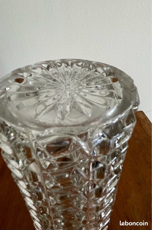 Vase en verre épais vintage (image 4)