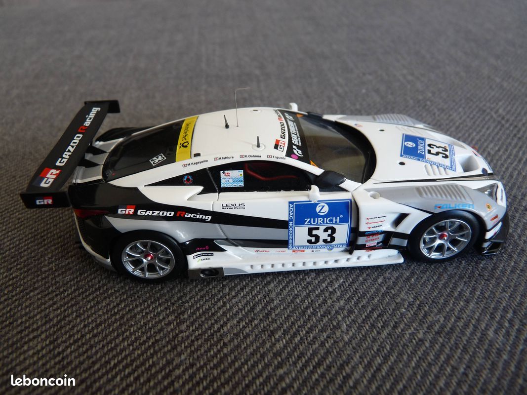 Miniature Ebbro 1/43 - Lexus LFA Nürburgring 24H 2012 - Test Car White - Résine