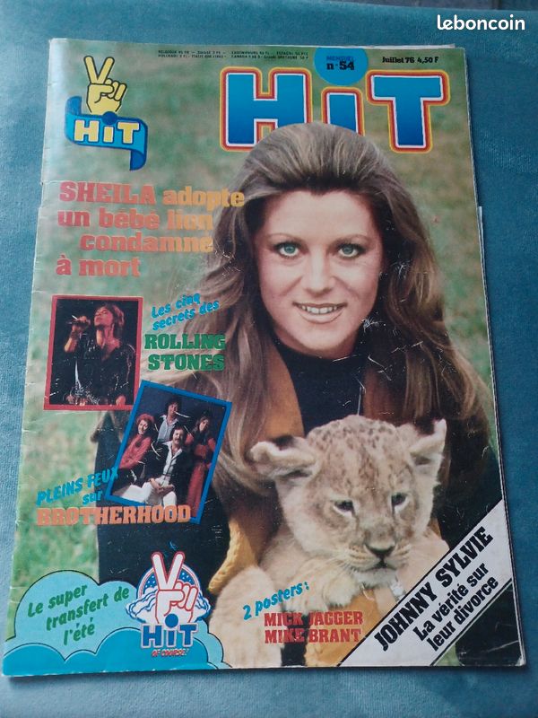 Magazine Hit Sheila N°54 Juillet 1976 (image 1)