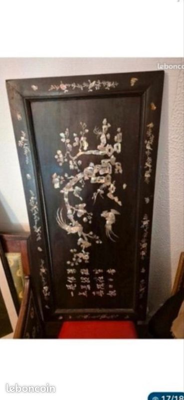 Chine vase Ancien tableau chinois (image 15)