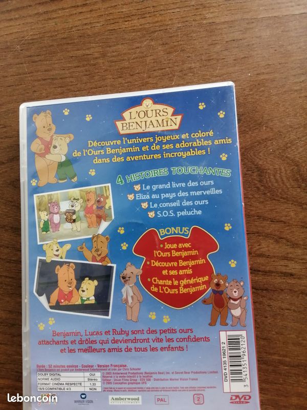 Dvd enfant l'ours benjamin (image 2)