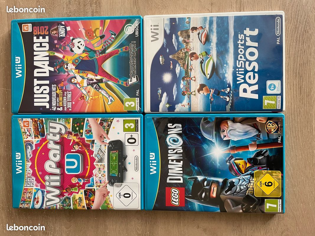 Lot 4 Jeux Wii U (image 1)