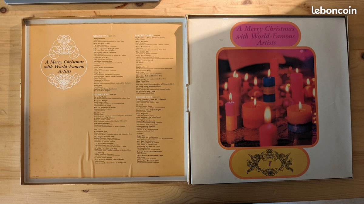 Vinyle 33t - A merry christmas with world famous artists (image 2)
