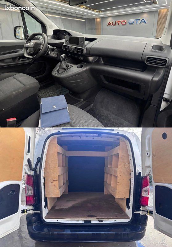 🚐 PEUGEOT PARTNER GARANTIE 12 MOIS 1.5 BLUEHDI 2020 – 105 000 KM – TVA RÉCUPÉRABLE 1ERE-M standard 650 kg bvm5 idem berlingo kangoo sitan vito dublo (image 5)