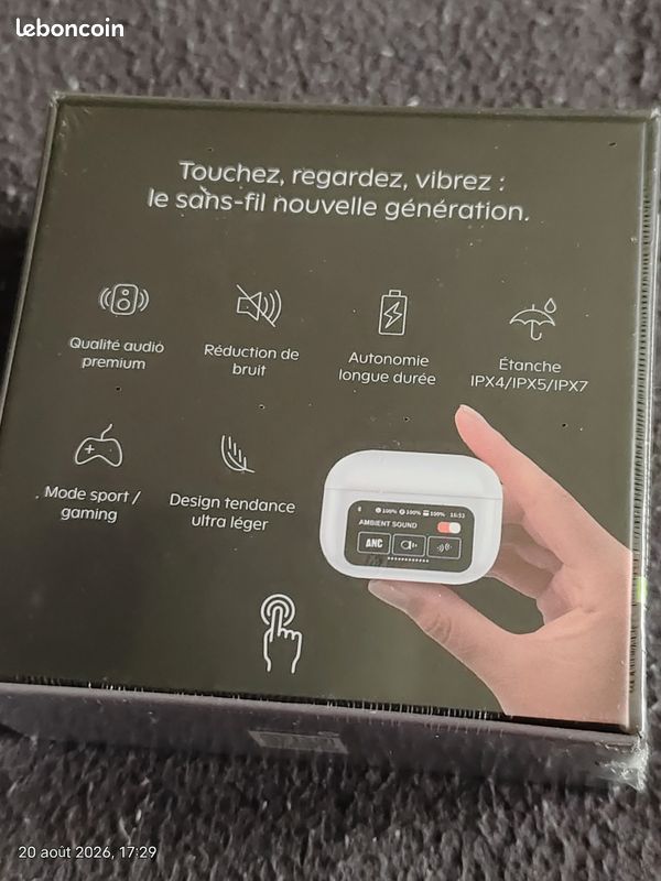 Écouteurs sans fil EUMO tactile nouvelle génération neuf scellé (image 2)