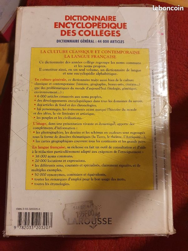 Larousse dictionnaire encyclopédique des collèges (image 2)