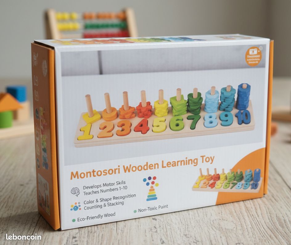 Jouet Montessori En Bois – Comptage, Chiffres Et Calendrier éducatif Pour Enfants 2-5 Ans