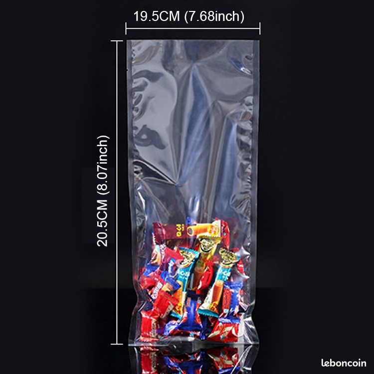 Amazon Sac Plastique Alimentaire Sac Réutilisable PEBD Orange 45 X