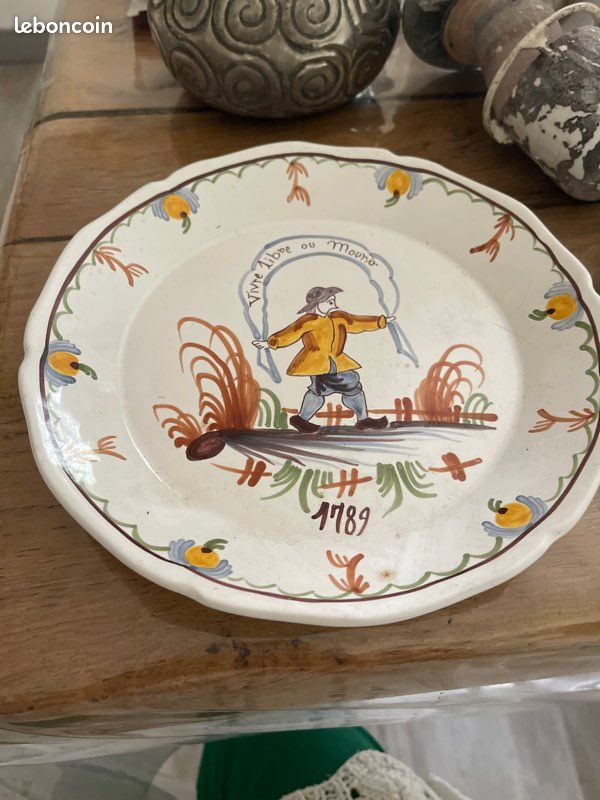 Assiette vivre libre ou mourir (image 1)