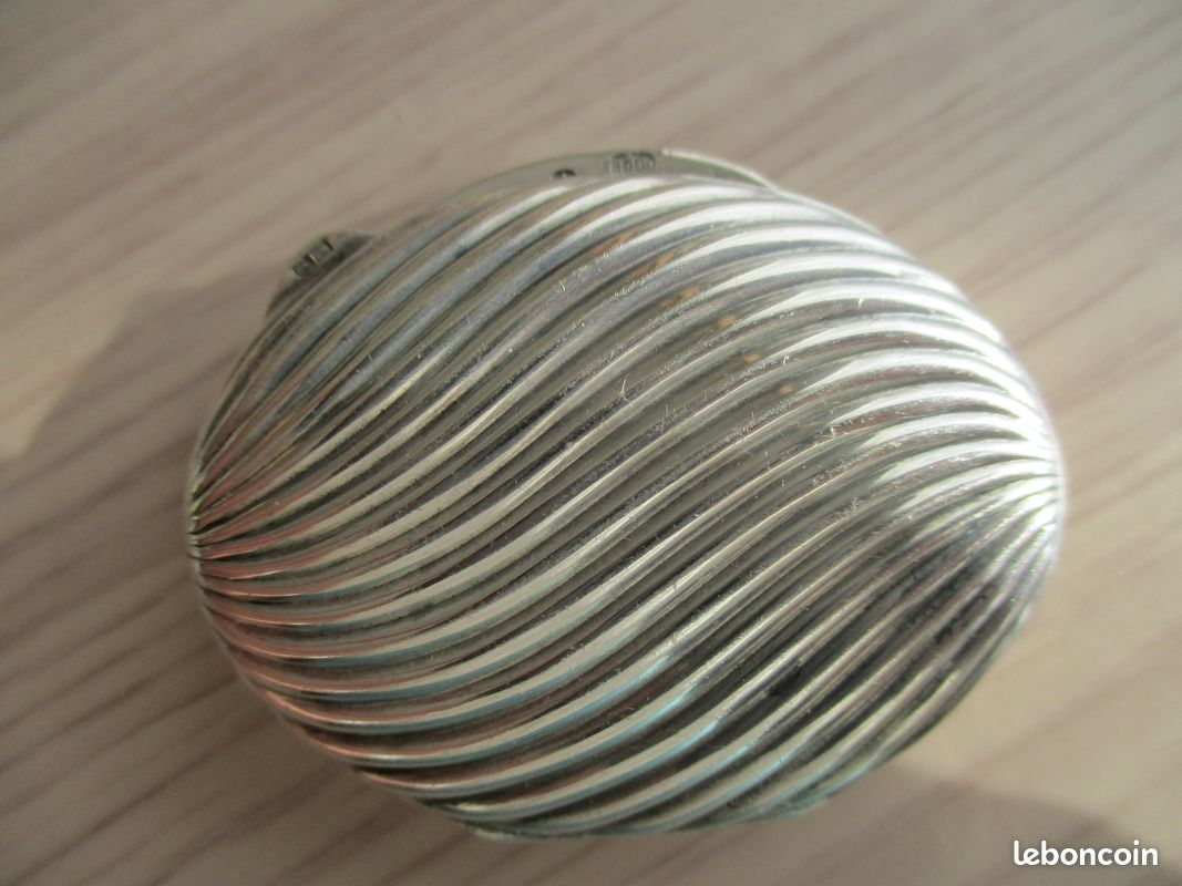 Petite boite ou porte photo en argent poinçon 800 ancien (image 5)