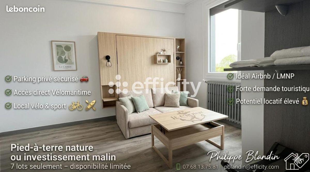 Appartement 1 pièce 14 m² · à Le Crotoy · 14 m² · 50 000 €