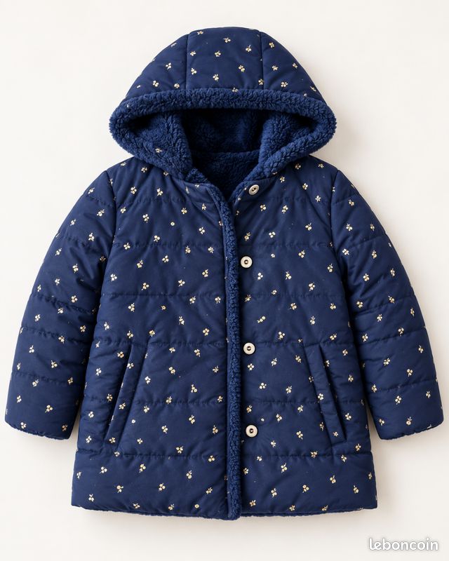 Manteau fille 9 ans réversible (image 2)