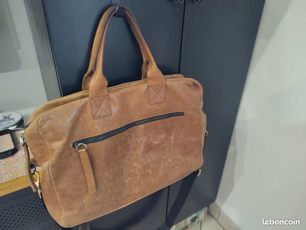 Sacoche cuir Minelli vintage (image 2)